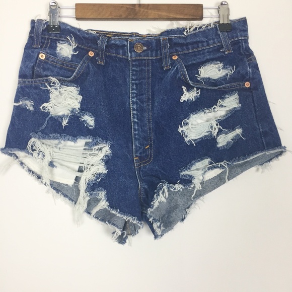 Levi's Pants - Levi | High Rise Orange Tag 517 Distressed Shorts